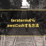 teratermからawsにsshする方法