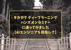 キカガク ディープラーニングハンズオンセミナーに通ってみました【AIエンジニアを目指して】