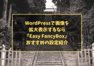 WordPressで画像を拡大表示するなら「Easy FancyBox」、おすすめの設定紹介
