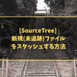 [SourceTree] 新規(未追跡)ファイルをスタッシュする方法