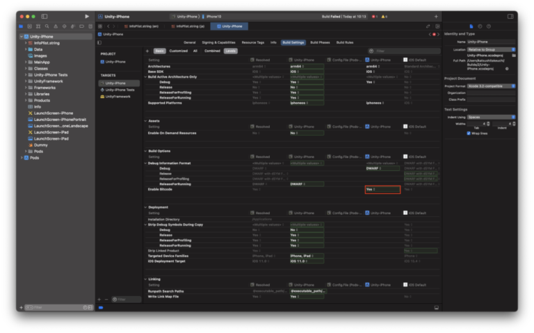 【Xcode】 does not contain bitcode 解決法