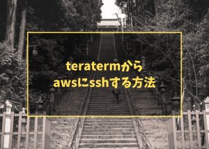 teratermからawsにsshする方法